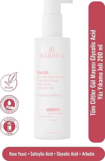 Rose Series Tüm Ciltler Gül Mayası Glycolic Acid Hassas Yüz Yıkama Jeli 200 Ml