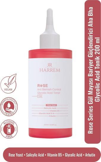 Rose Series Gül Mayası Bariyer Güçlendirici Aha Bha Glycolic Acid Tonik 200 ML