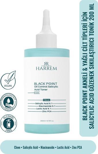 Akneli&Yağlı Cilt Tipleri için Saliyclic Acid Gözenek Sıkılaştırıcı Tonik 200 ML Black P.int