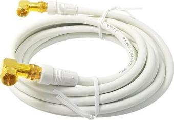 ROSE 2 Metre 2x 90Derece Gold F Konnektörlü Uydu Anten Kablosu