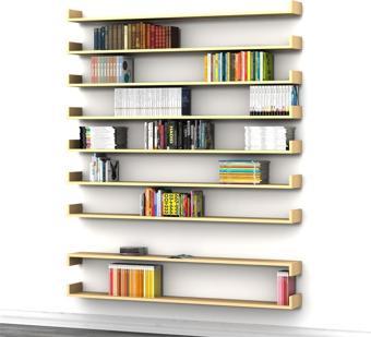 BOOK  DUVAR RAF SET KREM ( MAT )