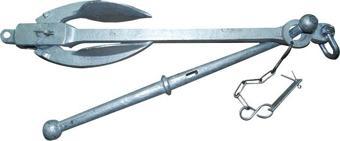 Atlı Admiraltı Katlanır Çıpa , Çapa Galvanizli 07Kg