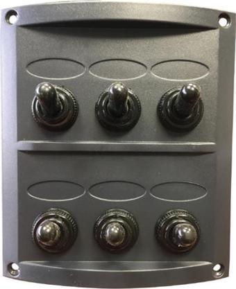 Bfy 6'Lı   Swıtch Panel Işıklı 95X105