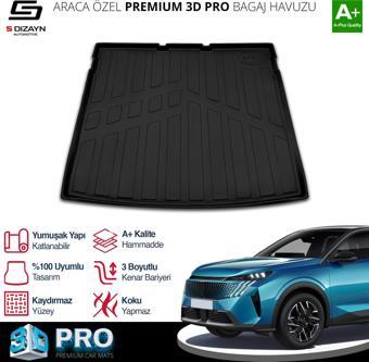 S-Dizayn Peugeot 3008 Hybrid 3D Pro Bagaj Havuzu 2024 Üzeri A+ Kalite