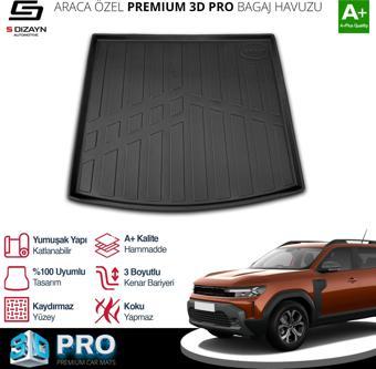 S-Dizayn Renault Duster 4X2 3D Pro Bagaj Havuzu 2024 Üzeri A+ Kalite