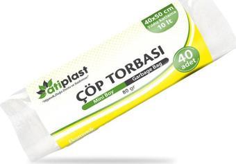 Atiplast Çöp Torbası Standart Mini Boy 80 gr 40 x 50 cm Şeffaf