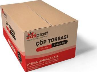 Atiplast Çöp Torbası Standart Orta Boy 70 gr 55 x 60 cm Siyah 50 Rulo