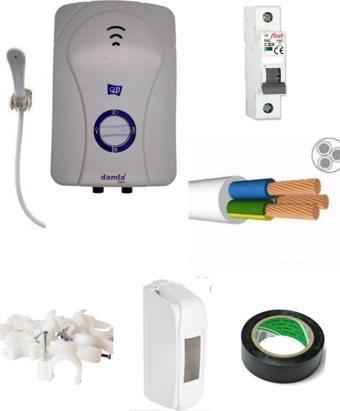 Ideal Elektrıklı Şohben 3mt Kablolu Tam Takım Set