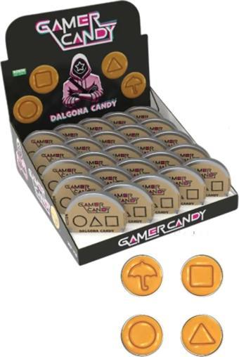 Şekeyci Gamer Candy Squid Game Dalgona Şeker 20gr 25 li Paket