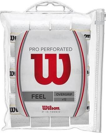 Wilson Beyaz 12'li Pro Overgrip Perforated