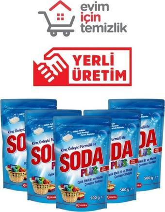 Soda Plus Çamaşır Sodası 500 gr x 5 Adet