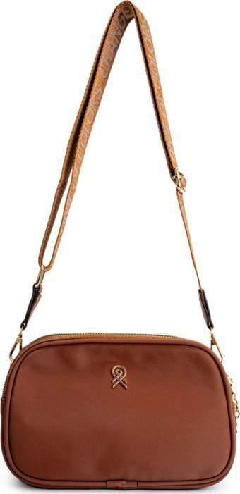 Mine Bag Paraşüt Kumaş Kadın Çapraz Çanta Lolita Taba