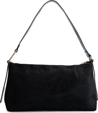 Mine Bag Süet Kadın Kol Çanta Julia Siyah