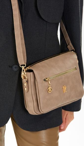 Mine Bag Uzun Askılı Matia Kadın Çapraz Çanta Bej