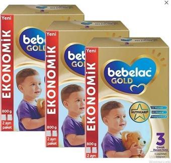 Bebelac Gold 3 Devam Sütü 800 gr X 3 Adet