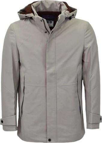 Erkek Kaz Tüyü Su Geçirmez Spor Kapüşonlu Mont  M3349 BGL-ST03989