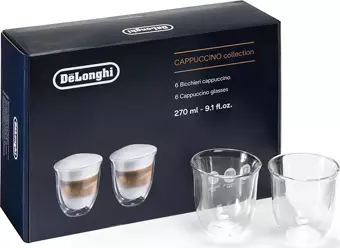 Delonghi DLSC301 - 6'Lı Çift Cidarlı Cappuccino Bardağı 