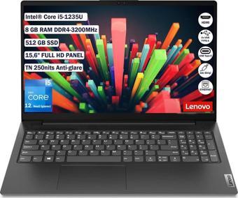 LENOVO V15 G3 IAP 82TT00A5TX İ5-1235U 8GB 512SSD 15.6" FREEDOS