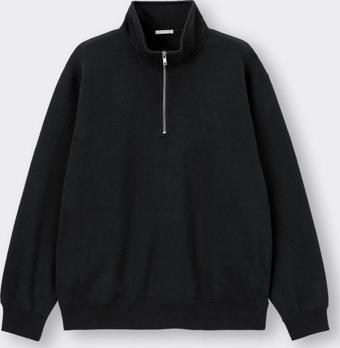 Erkek Dik Yaka Fermuarlı Sweatshirt