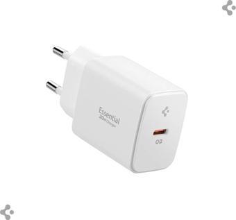 Spigen EE201 20 W Type-C Beyaz Hızlı Şarj Adaptörü