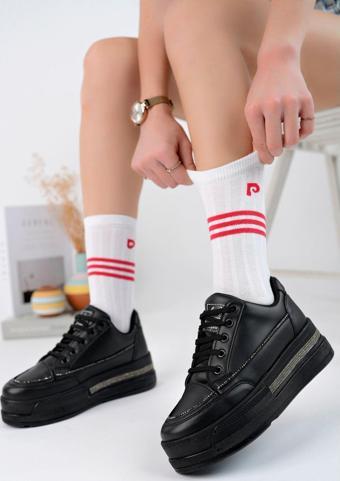 1165 YÜKSEK TABAN TAŞLI SNEAKERS AYAKKABI