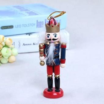 Hubjua Royal Nutcracker Fındıkkıran Yılbaşı Süsü 12Cm Kurşunasker - Mavi