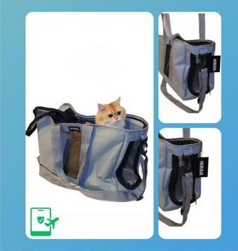 Hubjua Royal Uçak Kabin İçi Kedi Köpek Taşıma Çantası Max 3,5 Kg