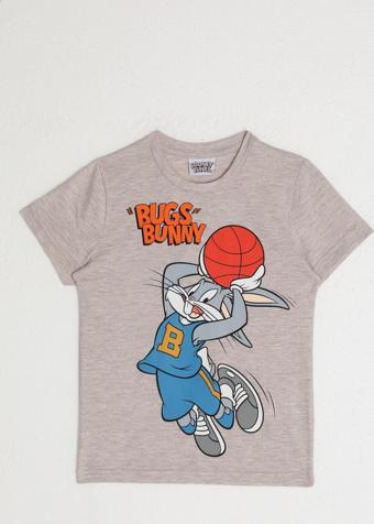 Looney Tunes L1585-2 Erkek Çocuk Tişört Mocha Melanj