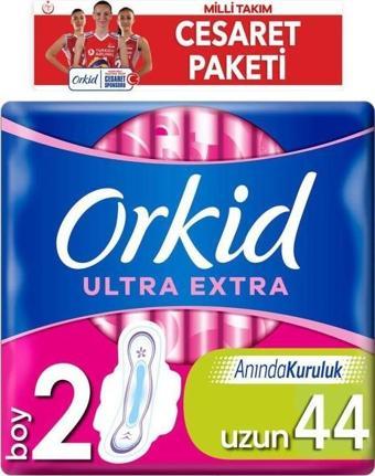 Orkid Hijyenik Ped Ultra Extra Uzun 44'lü Milli Takım Cesaret Paketi 86314