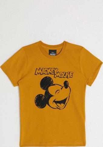 Mickey Mouse D4797-2 Erkek Çocuk Tişört Altın