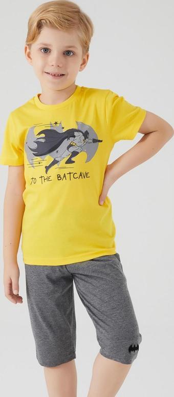 Batman L1552-3 Erkek Çocuk Alt Üst Takım Koyu Sarı