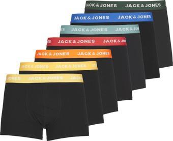 Jack &amp; Jones 12230353 (7 li) Erkek Boxer Siyah