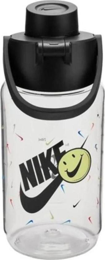 Nike RENEW RECHARGE CHUG BOTTLE 16 OZ GRAPHIC Unisex Matara Siyah / Şeffaf