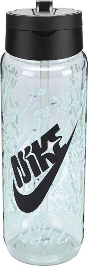 Nike RENEW RECHARGE STRAW BOTTLE 24 OZ GRAPHIC Unisex Matara Yeşil / Siyah