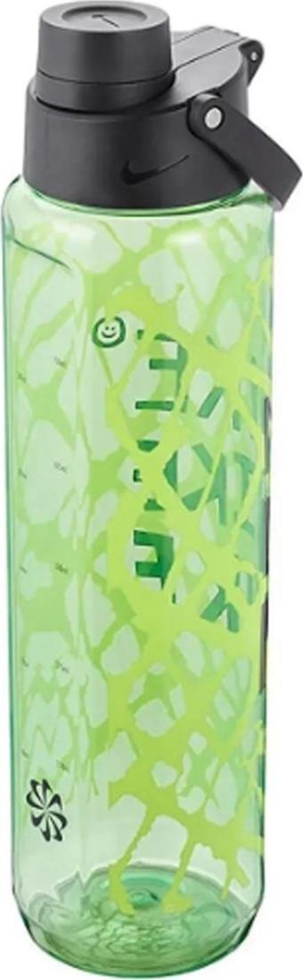 Nike TR RENEW RECHARGE CHUG BOTTLE 24 OZ GRAPHIC GHOST GREEN Unisex Matara Yeşil / Siyah