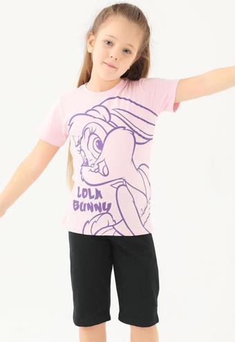 Looney Tunes L1591-2 Kız Çocuk Tişört Açık Pembe