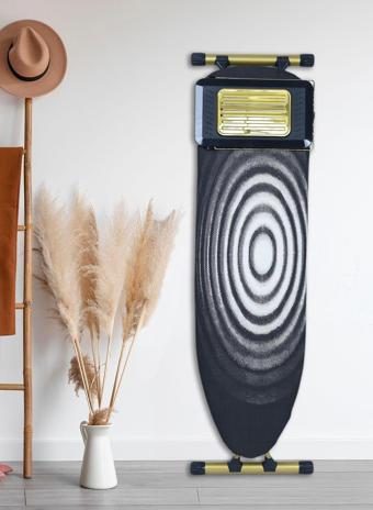 Hagen Gold Krom Ütü Masası Ömür Boyu Kırılmaz Kalın Borulu Premium A Kalite Isıya Dayanıklı 43X150Cm