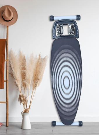Hagen Krom Ütü Masası Premium A Sınıf Isıya Dayanıklı %100 Pamuklu 46X126Cm Devrilmesini Önleyen Park Alan