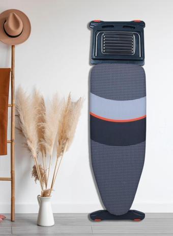 Hagen Premium A Kalite Krom Ütü Masası Ömür Boyu Kırılmaz Kalın Borulu Isıya Dayanıklı Pamuklu 43X125Cm