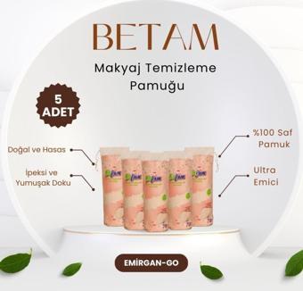 Makyaj Temizleme Pamuğu 70'li - 5'li Avantajlı Paket