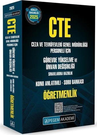 2025 GYS CTE Adalet Bakanlığı Ceza ve Tevkifevleri Genel Müdürlüğü Görevde Yükselme ve Ünvan Değişik - Pegem Akademi Yayıncılık