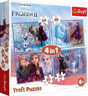 Trefl Puzzle Frozen 2, Journey into the Unknown 4'lü Puzzle (35+48+54+70 Parça)