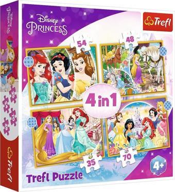 Trefl Puzzle Happy Day 4 in 1 Çocuk Puzzle (35+48+54+70 Parça)