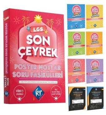 LGS Son Çeyrek Poster Notlar Soru Fasikülleri - Kolektif  - KR Akademi