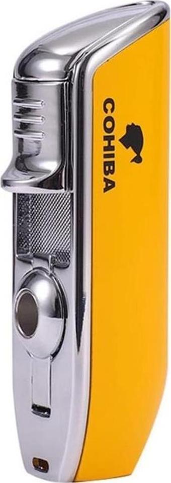 Cohiba CCM0214 3 Jet Torch Puro Çakmağı Sarı