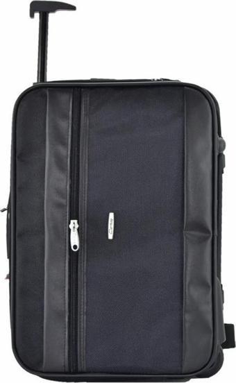 Çekçekli Kabin Boy Seyahat ve Business Çanta  42 Cm Siyah