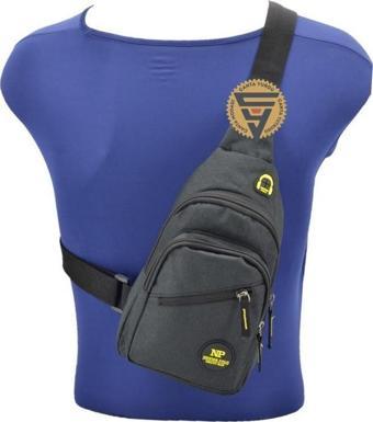 Newish Polo Bodybag Sırt ve Göğüs Çantası Siyah