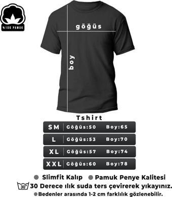 Portrait & Flower Baskılı Oversize Tshirt
