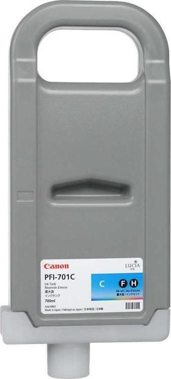 Feyza Bilişim® Canon PFI-701 C (Cyan) Mavi Orijinal Mürekkep Kartuş 700 ml. (0901B005)								