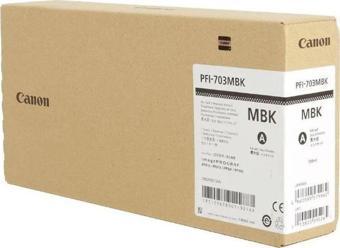 Feyza Bilişim® Canon PFI-703 MBK (Matt Black) Mat Siyah Plotter Orijinal Mürekkep Kartuş 700 ml. (2962B001)